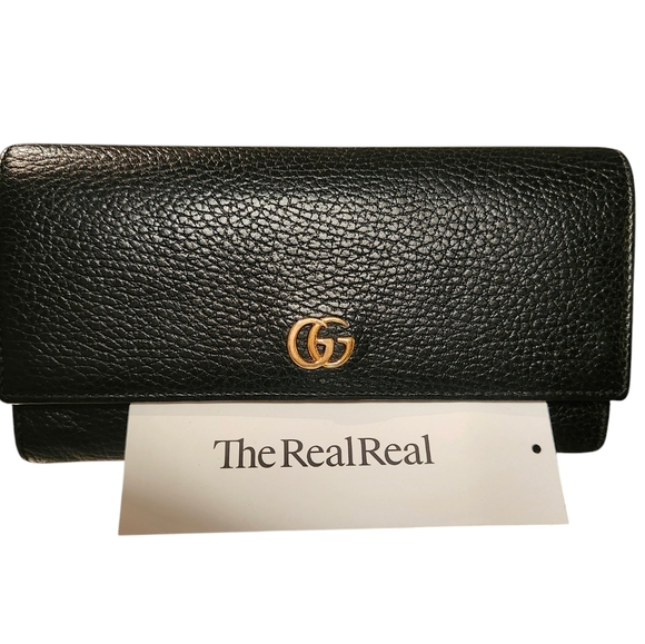 SOLD Gucci GG Marmont Long Wallet in Black - Picture 5 of 11